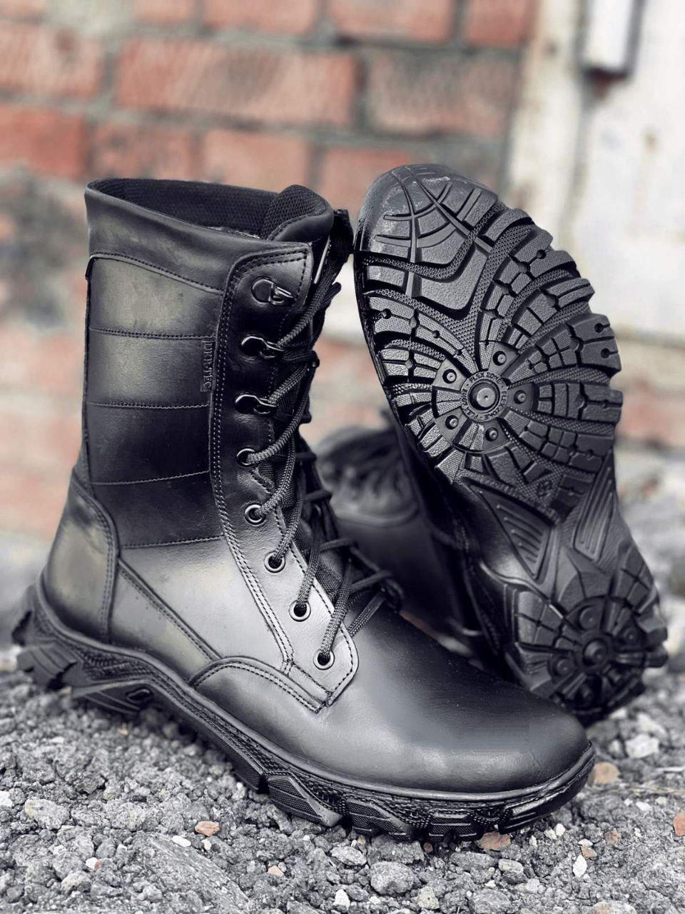 Берці зимові шкіряні TERMIN BLACK МЕХ на євро овчині р. 46 Чорний (s17656) Берці зимові шкіряні TERMIN BLACK МЕХ на євро овчині р. 46 Чорний (s17656)