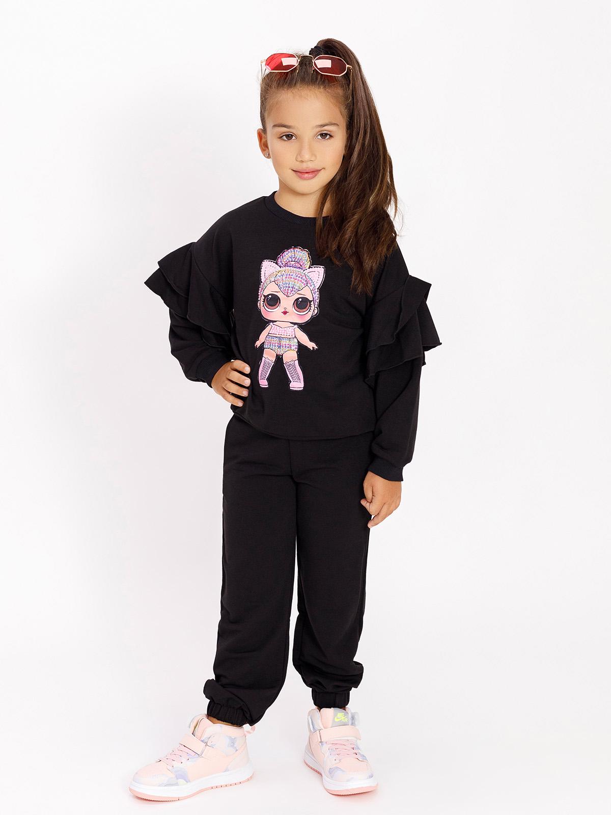 Дитячий спортивний костюм  ISSA Plus 122 Чорний CD-402