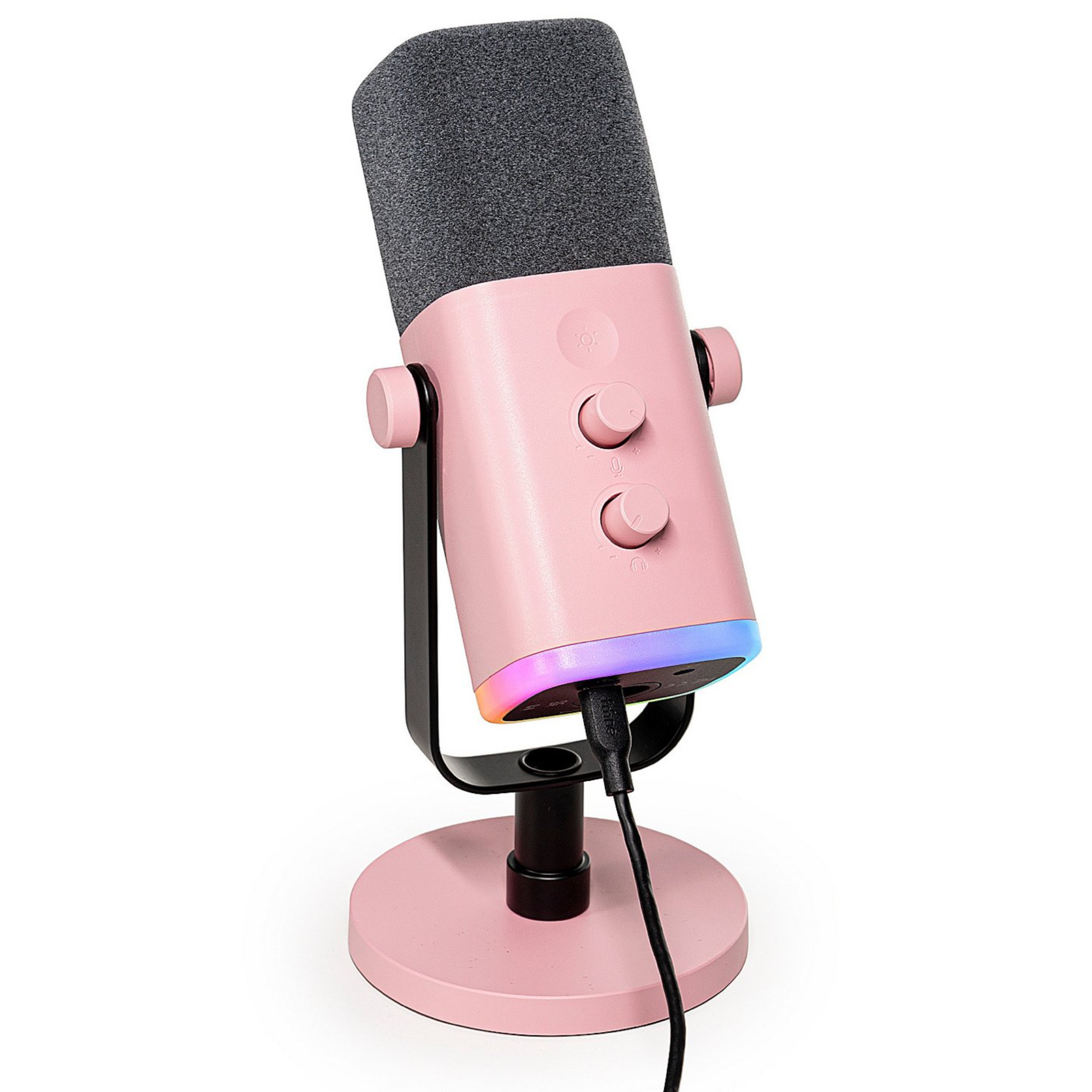 Мікрофон динамічний Fifine AM8 XLR/USB Pink (GS-282) - фото 3 Мікрофон динамічний Fifine AM8 XLR/USB Pink (GS-282) - фото 3