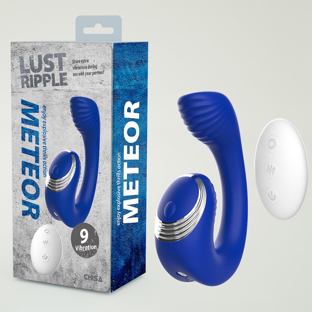 Вибратор для пар с дистанционным пультом Chisa Lust Ripple Meteor Синий (65529/CN-841065529)