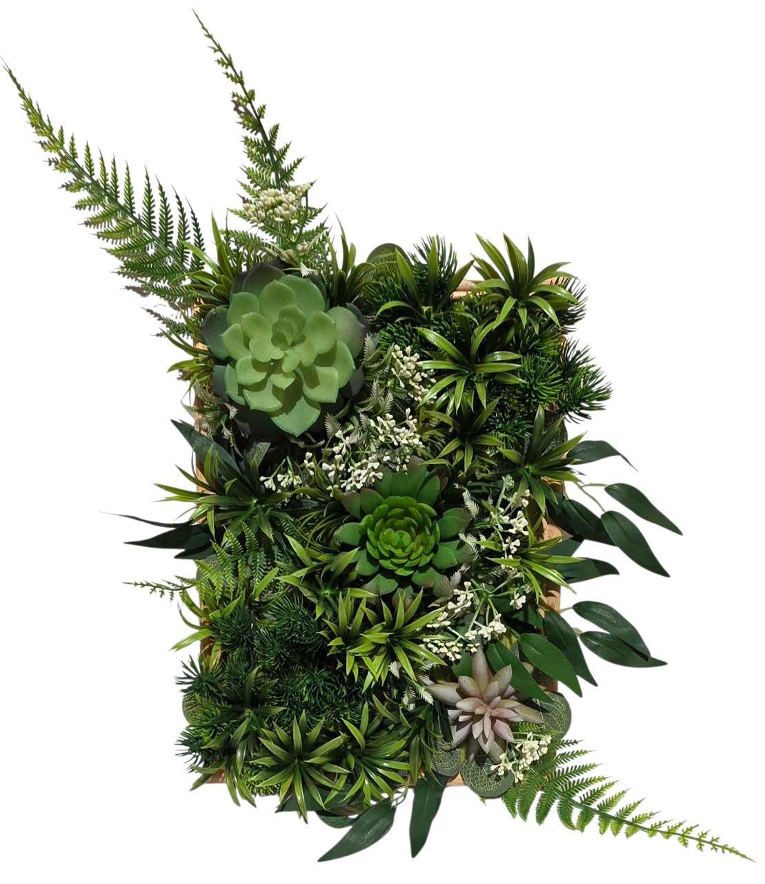 Панно с суккулентами 32x23 см (0536)