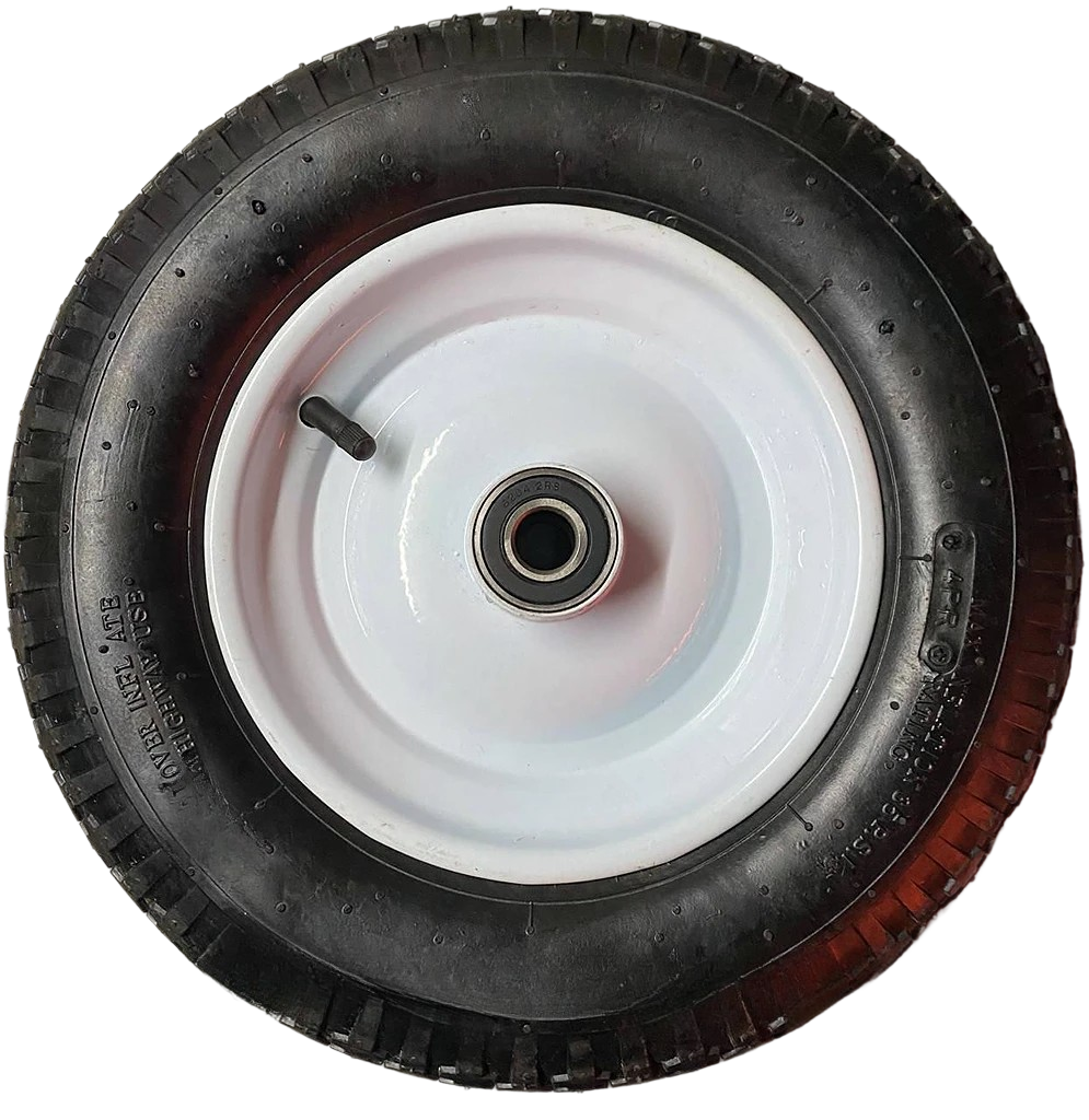 Колесо пневматическое 3.50-8 на металлическом диске под ось 20 мм (65381230)