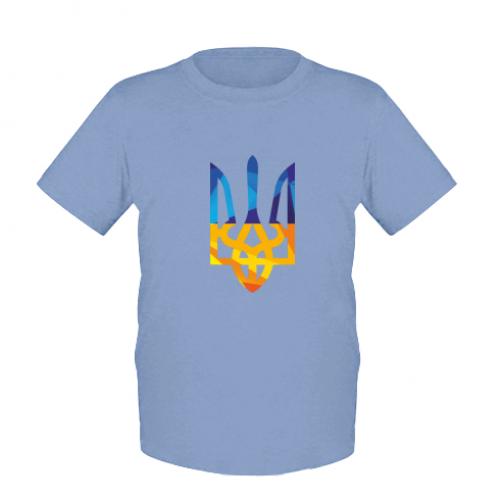 Футболка детская Герб из ломаных полос 164 см Голубой (281851-14-38868-XL)
