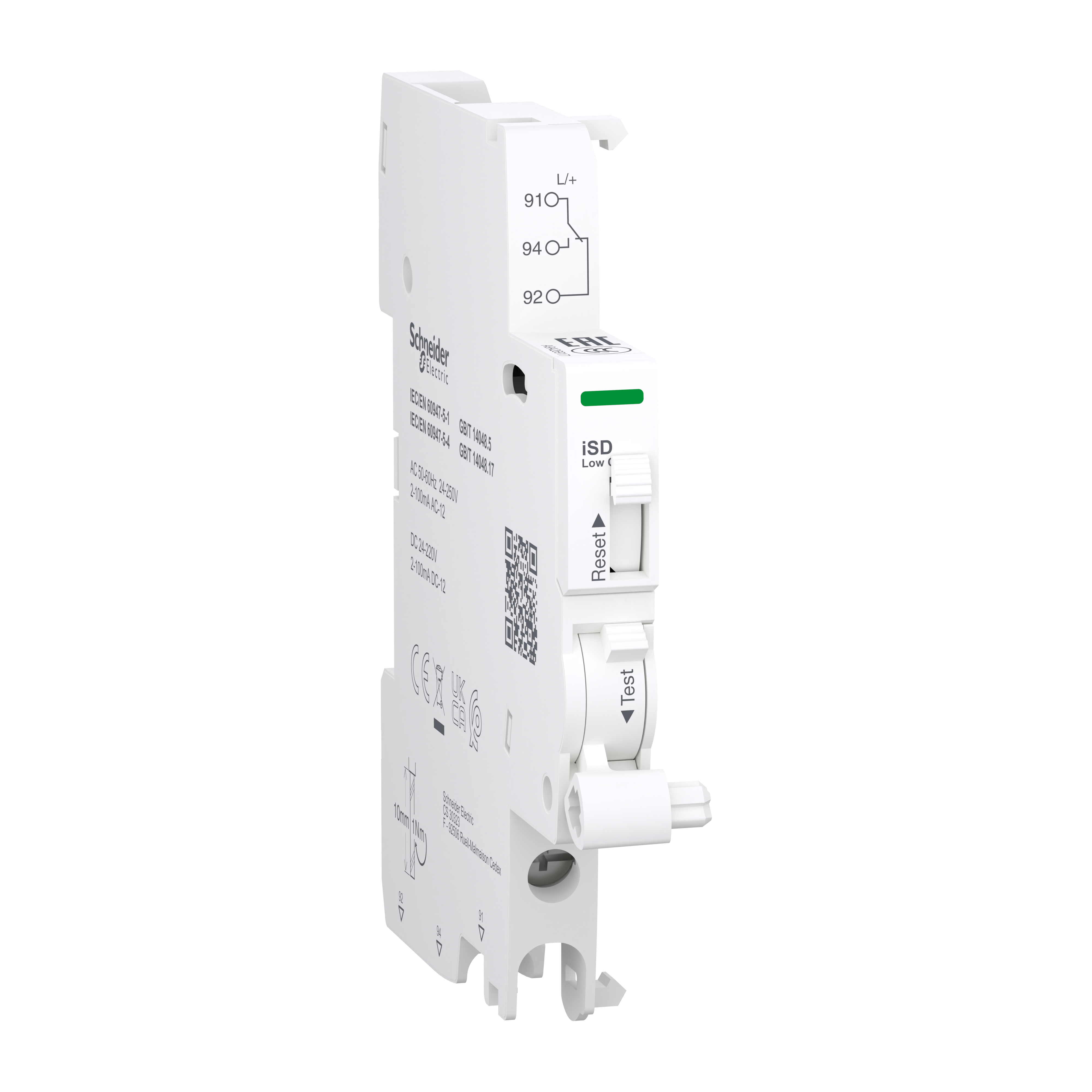 Вспомогательный контакт Schneider Electric iSD 1CO 2-100 мА 24-240V AC/DC (A9A26917) Вспомогательный контакт Schneider Electric iSD 1CO 2-100 мА 24-240V AC/DC (A9A26917)