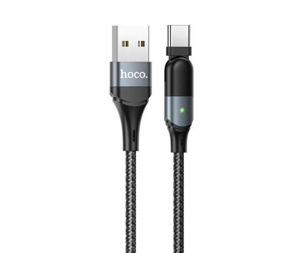 Кабель Hoco U100 Orbit USB Type-C DATA 1,2 м Чорний