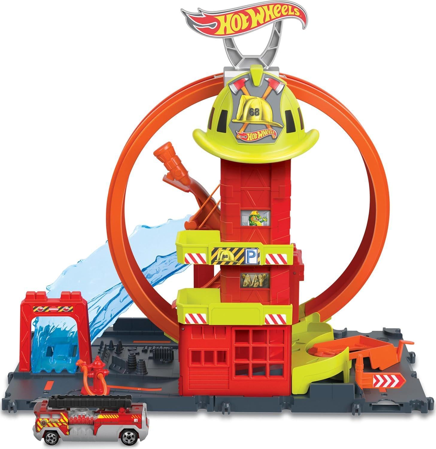 Трек Hot Wheels Пожежна Станція City Super Loop Fire Station Mattel (23780802)