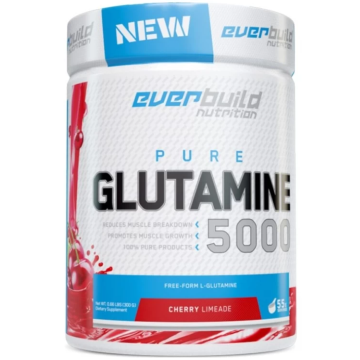 Аминокислота L-глютамин EverBuild Nutrition Glutamine Вишня-лайм 300 г
