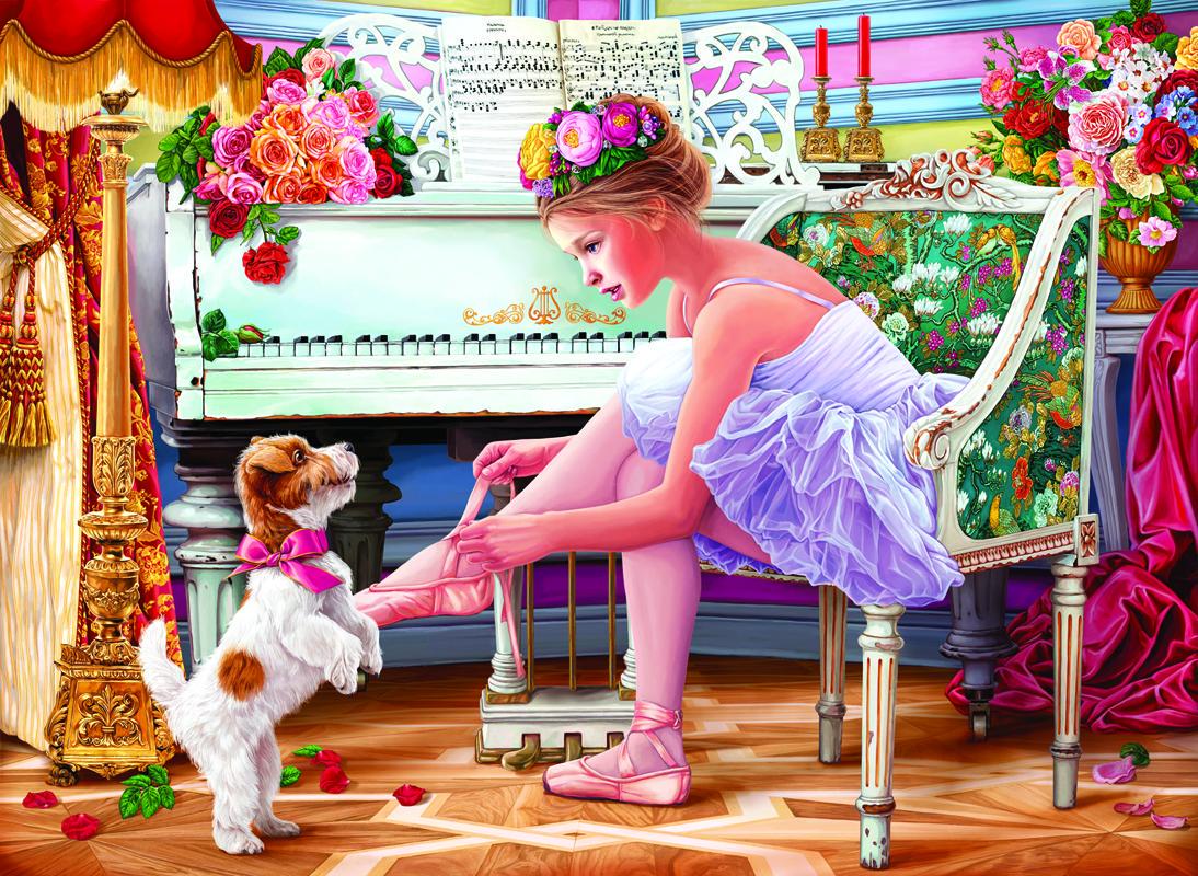 Пазл Щенок И Балерина 1000 элементов (1115AN-CS)