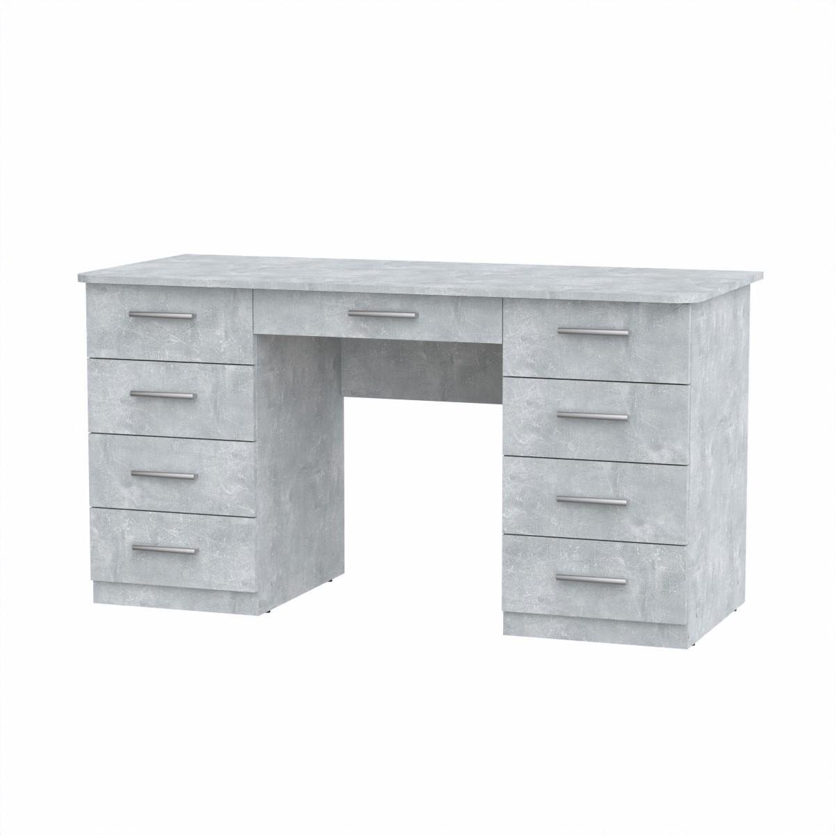 Стіл письмовий Компаніт Вчитель 3 140х60х73,6 см Бетон (66f00be4e46f9163b5262a59)