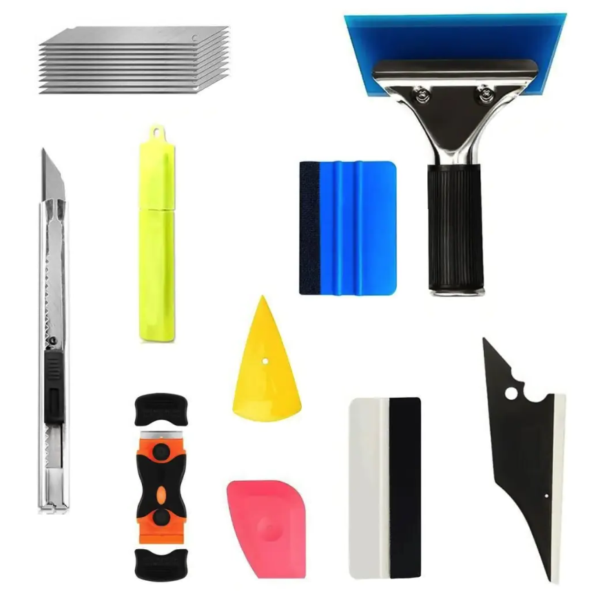 Набор инструментов для тонирования авто ракель/выгонки/ножи/лезвия. Набор инструментов для тонирования авто ракель/выгонки/ножи/лезвия.