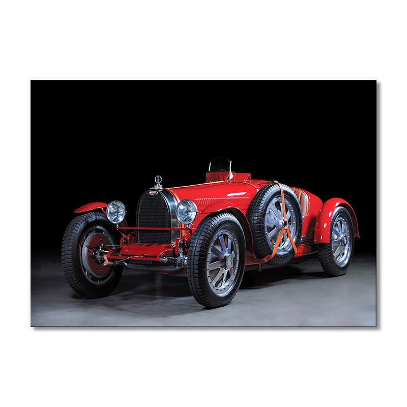 Модульная картина 1932 Бугатти Тайп 35 И червоний 1 модуль 80x120 см