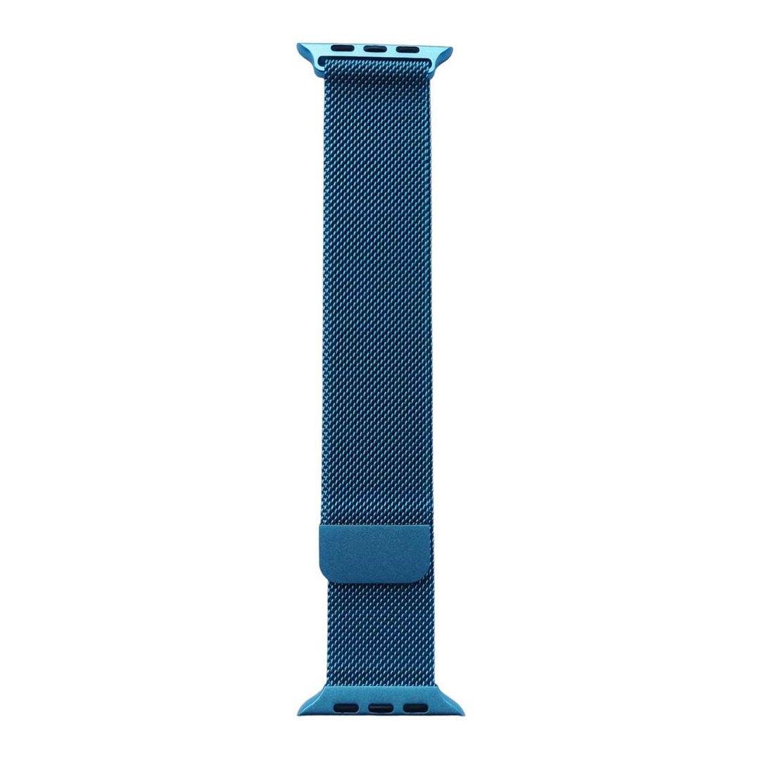 Ремешок металлический для Apple Watch Milanese Loop Band 42/44/45/49 мм Light blue (rmp lbl)