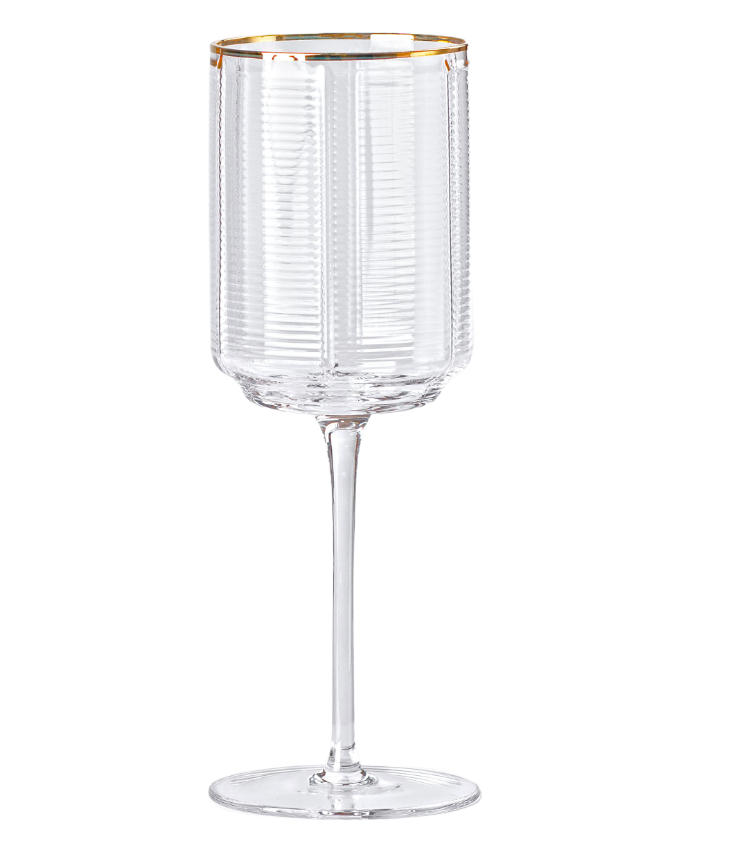 Набір келихів для вина Stunning 6 шт. по 450 мл Прозорий/Золотий - фото 2 Набір келихів для вина Stunning 6 шт. по 450 мл Прозорий/Золотий - фото 2