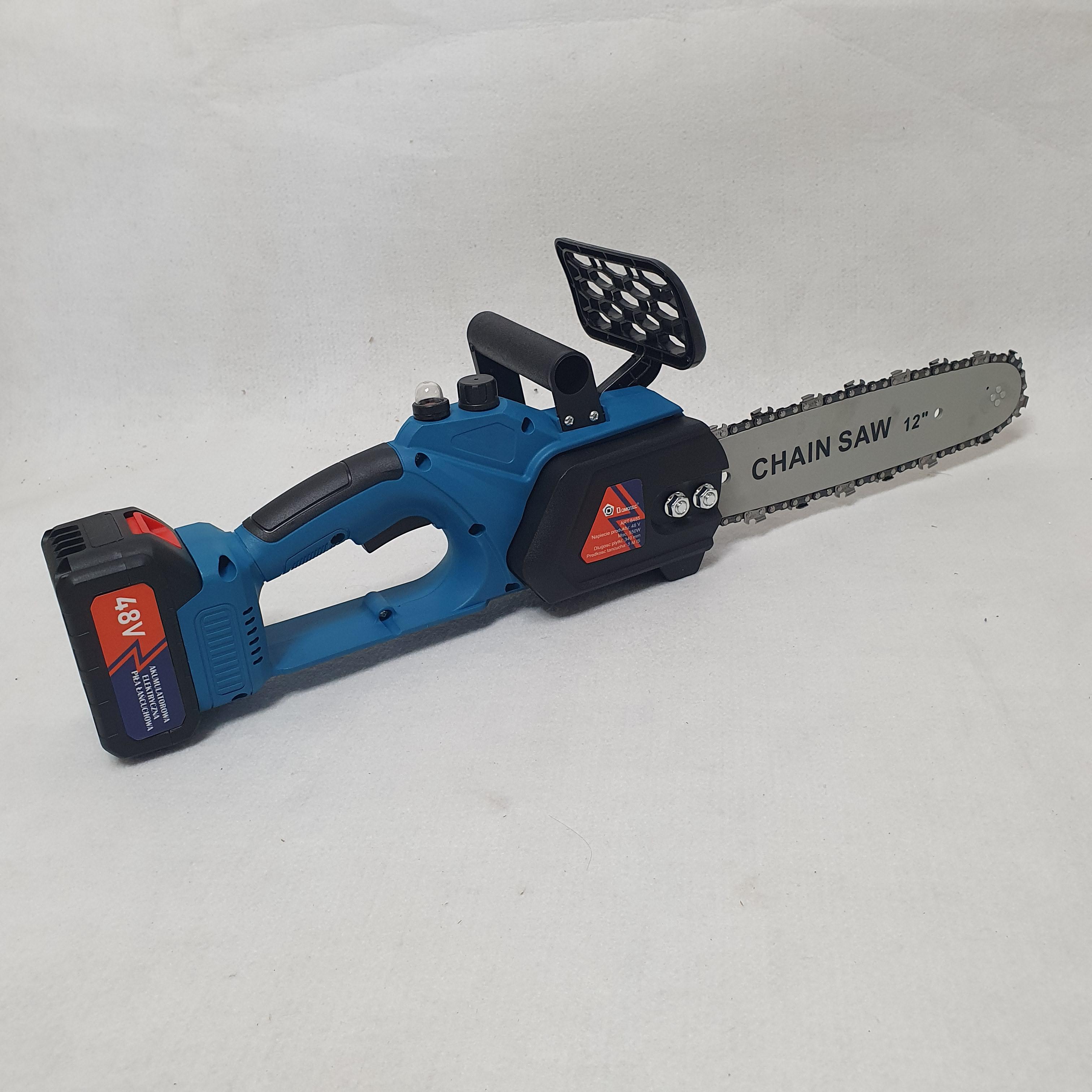 Пила аккумуляторная цепная Domotec Chain с 2 аккумуляторами 12B 48V для обрезки деревьев (Saw -FG-97) - фото 5 Пила аккумуляторная цепная Domotec Chain с 2 аккумуляторами 12B 48V для обрезки деревьев (Saw -FG-97) - фото 5