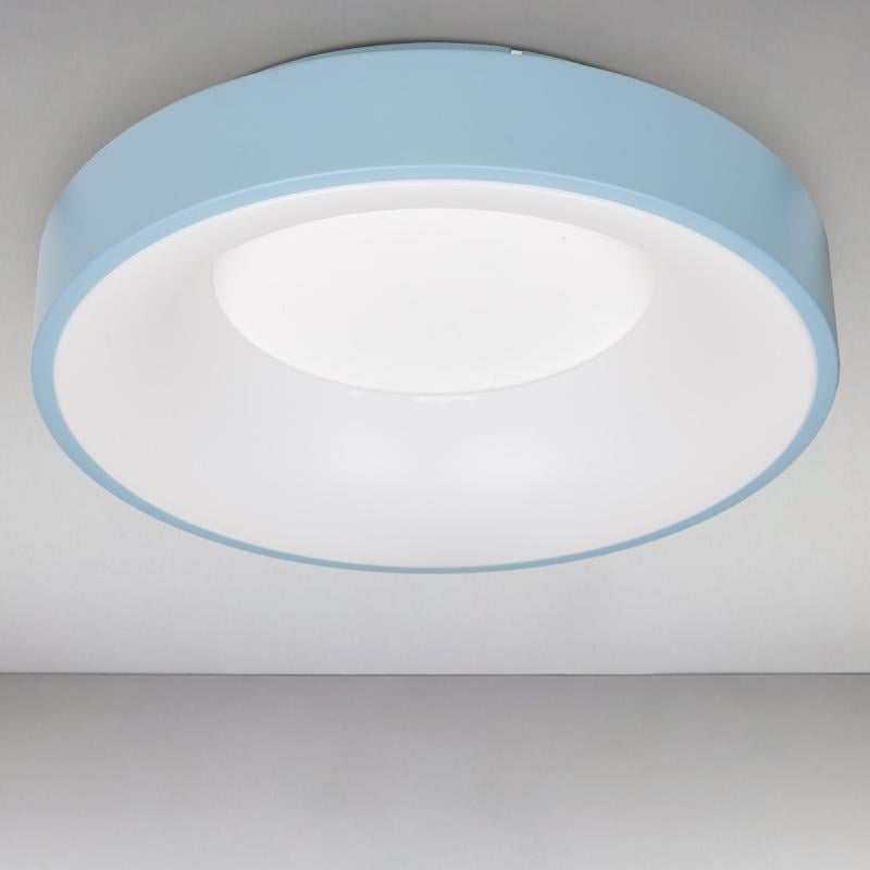 Люстра потолочная LED Light House LS-15384 смарт светодиодная с пультом Голубой / Белый