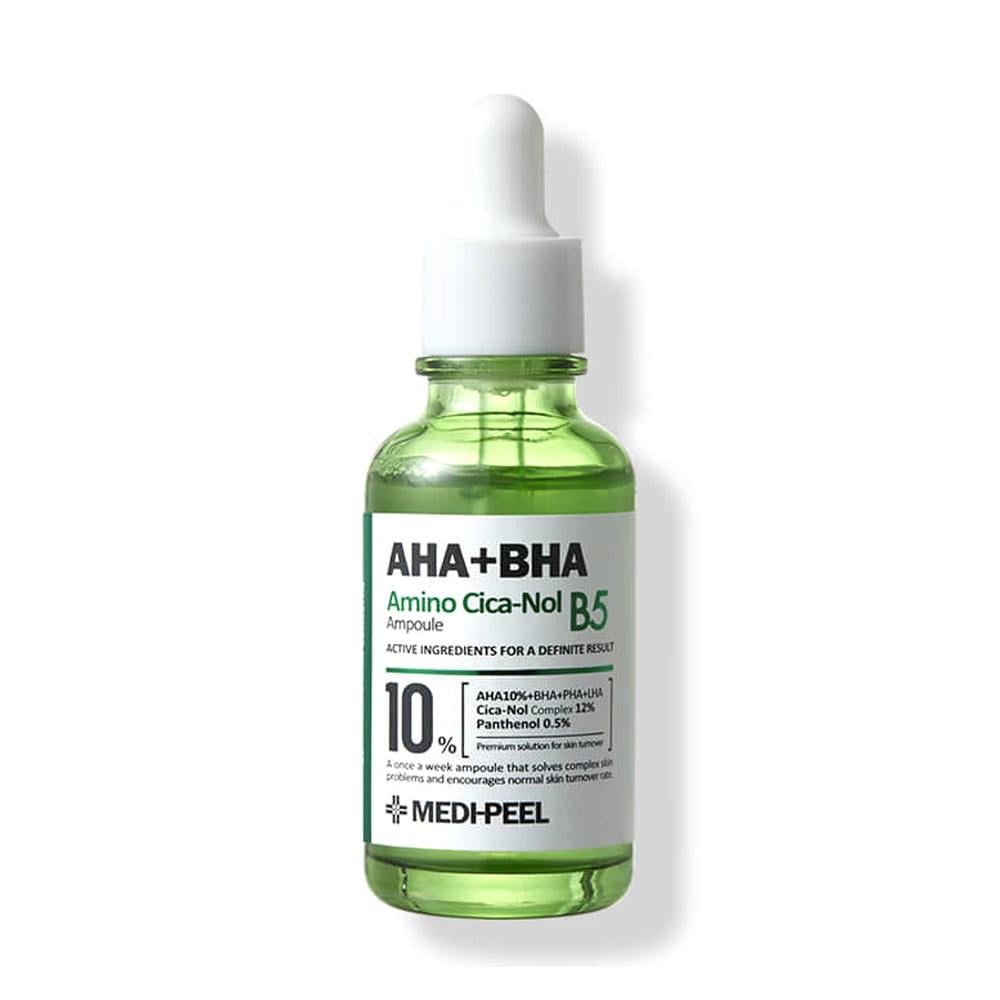 Сыворотка для лица чувствительной и проблемной кожи MEDI-PEEL AHA BHA Amino Cica-Nol B5 Ampoule 30 мл (8809409343624)