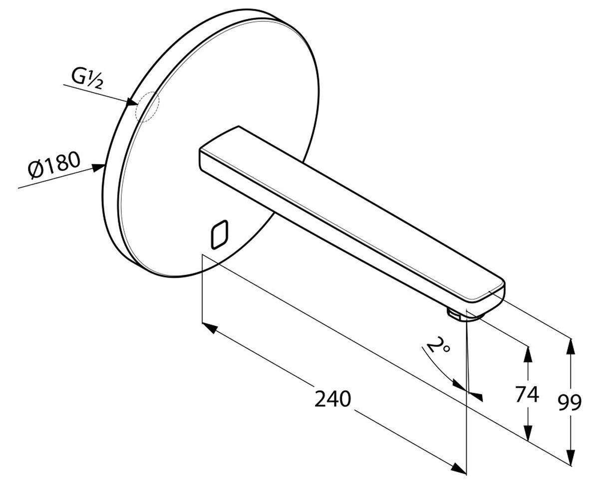 Зовнішня частина KLUDI ZENTA 3840305 - фото 2
