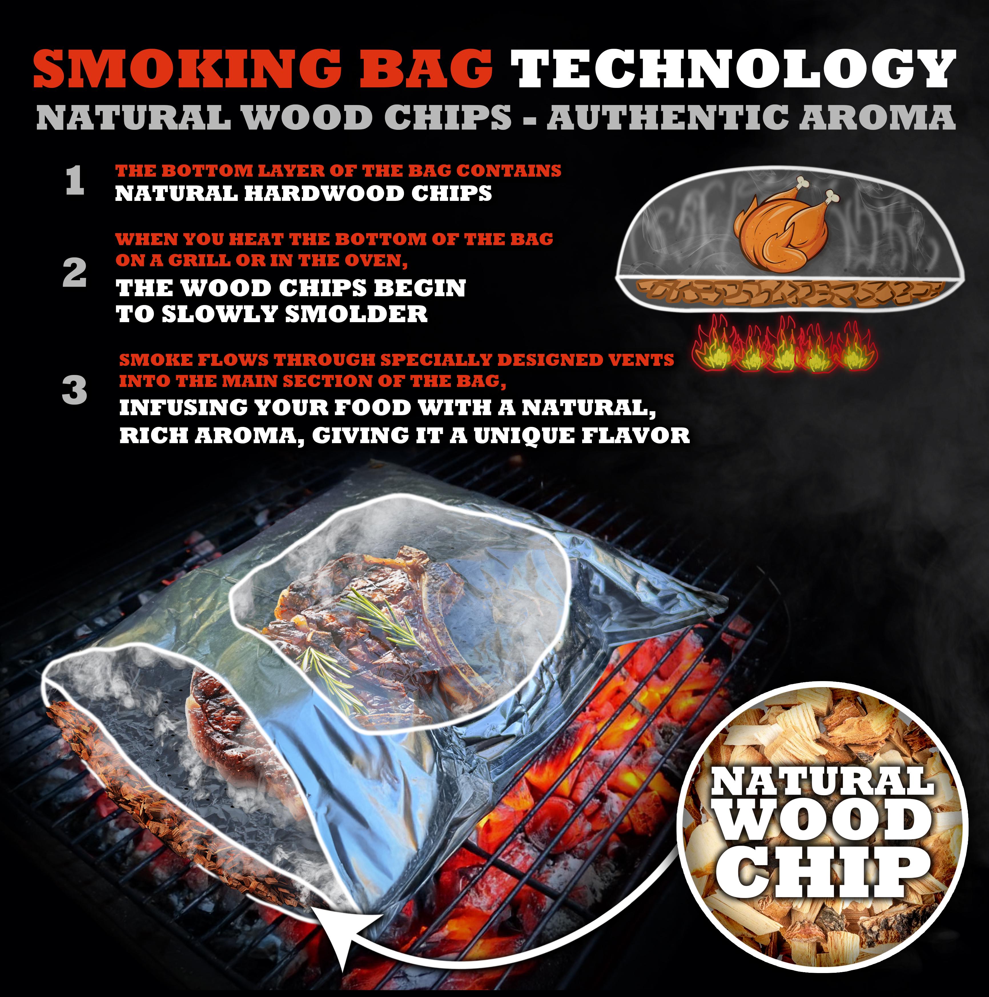 Пакет для копчення і запікання OneStepOneDish! LIMITED з дубовою щепою (28803721) - фото 2