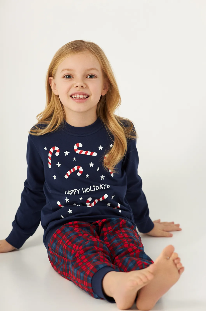 Пижама детская для девочек Ellen SWEET HOLIDAYS 0582/05/01 116 см Синий Пижама детская для девочек Ellen SWEET HOLIDAYS 0582/05/01 116 см Синий