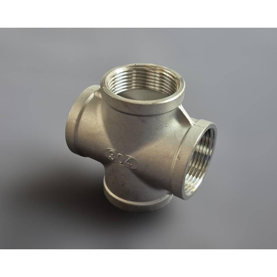 Крестовина резьбовая Ду32 равнопроходная н/ж сталь AISI304 ВР BSPP Class 150 1-1/4" (29203331) - фото 10 Крестовина резьбовая Ду32 равнопроходная н/ж сталь AISI304 ВР BSPP Class 150 1-1/4" (29203331) - фото 10