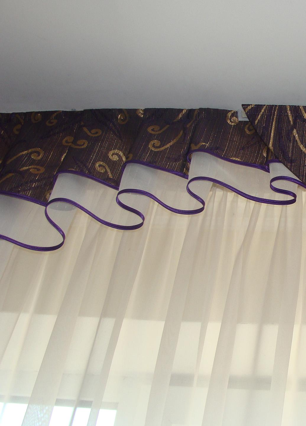 Ламбрекен жесткий Firanka Люкс 2 м Сине-золотой (4_2ж) - фото 3 Ламбрекен жесткий Firanka Люкс 2 м Сине-золотой (4_2ж) - фото 3