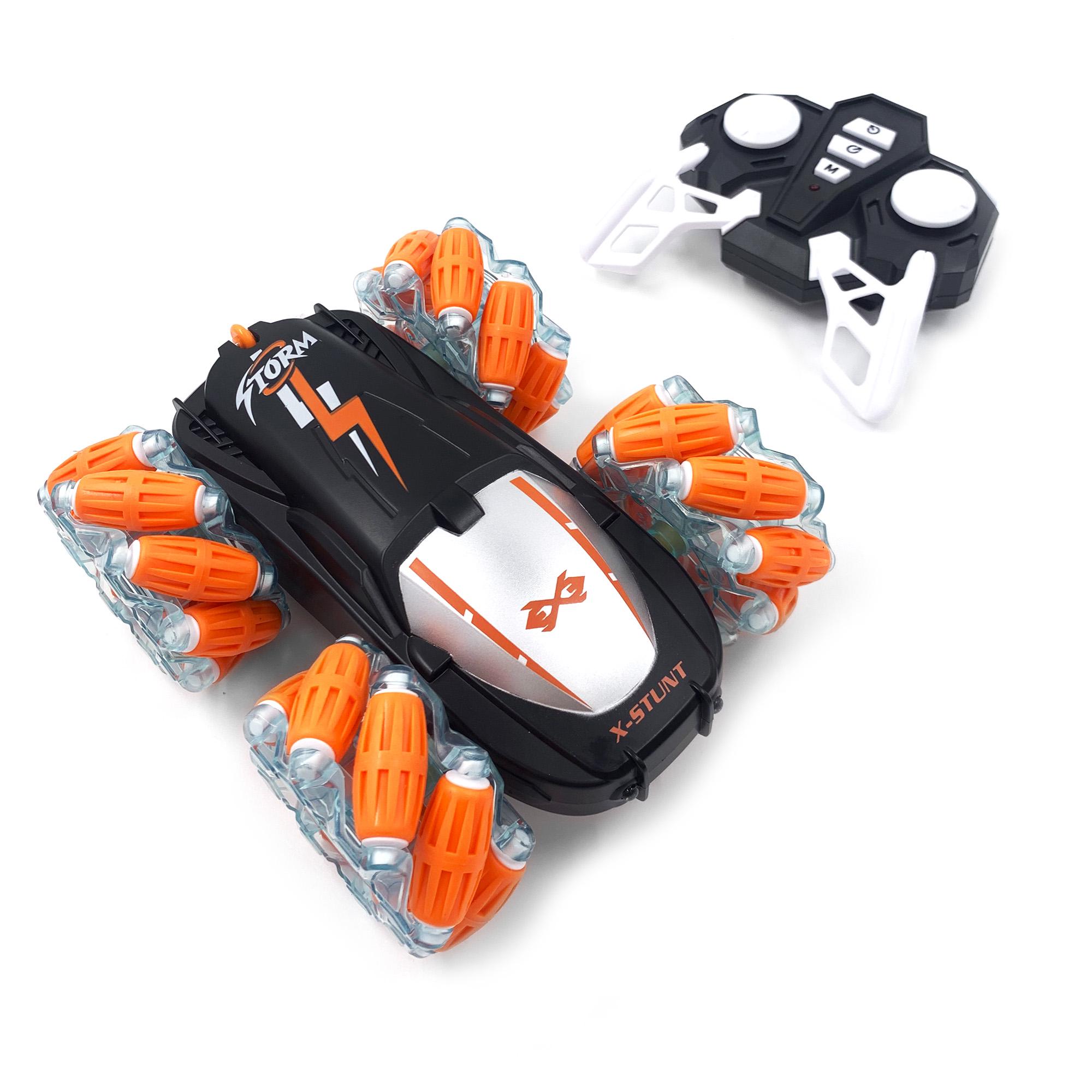 Машинка перевертыш трюковая 18 см Jia Yue Toys с пультом управления Черный (111855c)