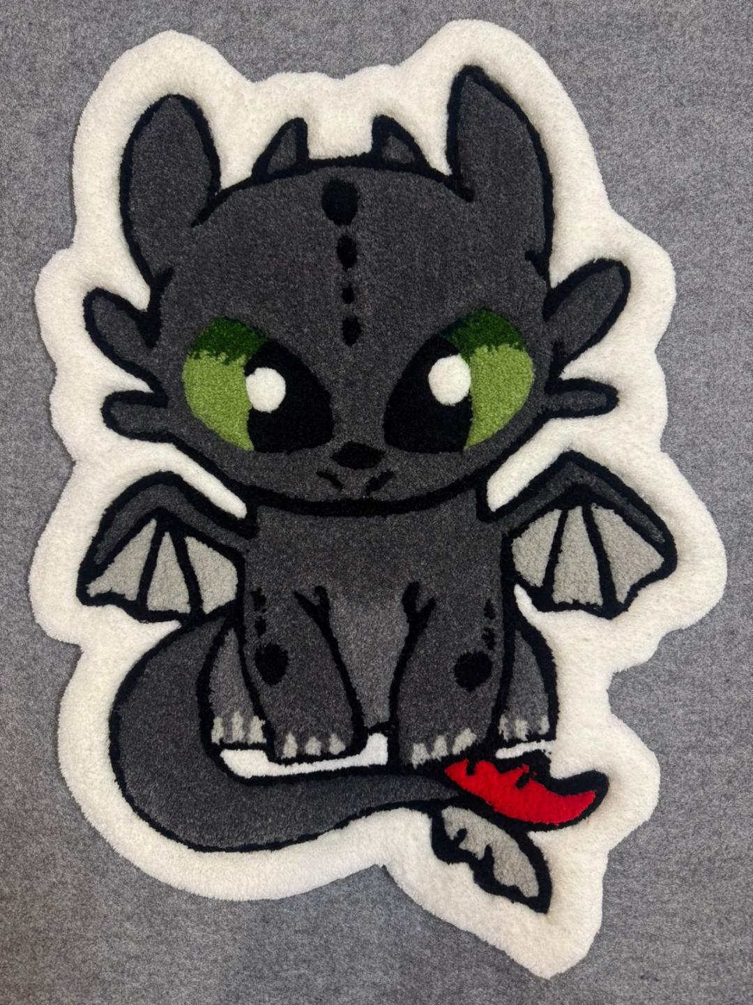 Килим Беззубик ручна робота гіпоалергенний 60х41 см Темно-сірий (31708370) Килим Беззубик ручна робота гіпоалергенний 60х41 см Темно-сірий (31708370)