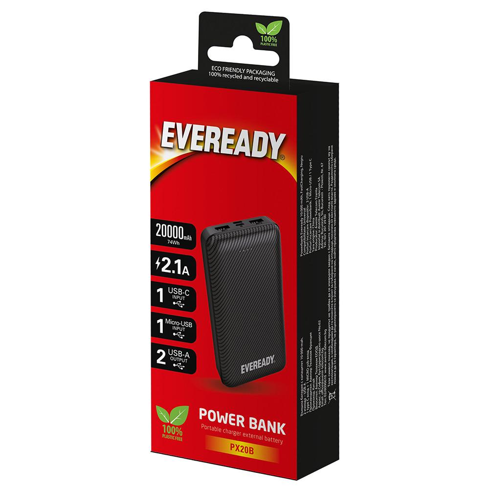 Повербанк EVEREADY PX20B 20000 мАг Чорний (PX20B) - фото 3