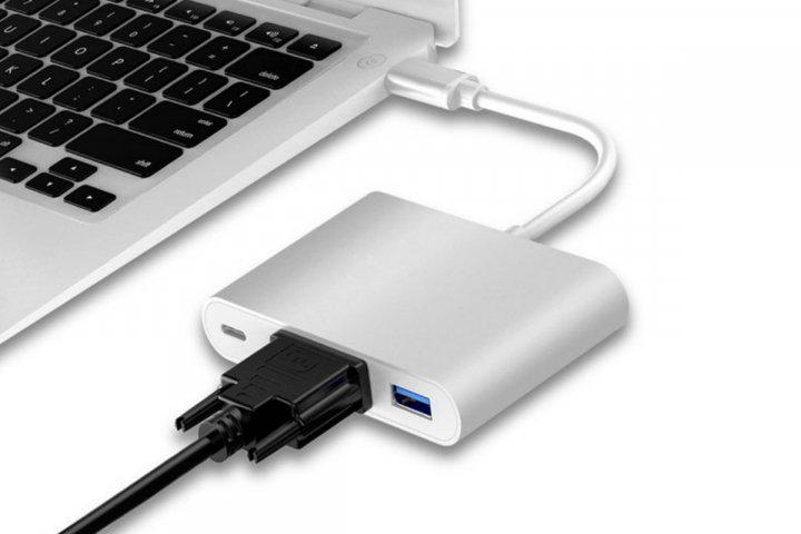 USB-хаб Foxconn Type-C на VGA/USB 3,1/USB-C Charging (A18026) - фото 5