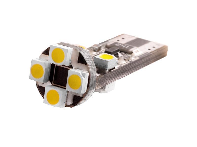 Автолампа светодиодная T10 W5W с обманкой 12 В SMD3528-8led Белый (27)