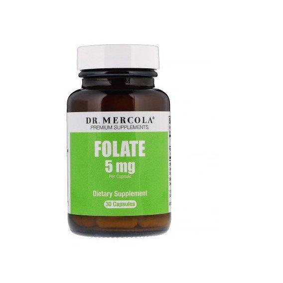 Фолієва кислота Dr. Mercola Folate 5 мг 30 Caps