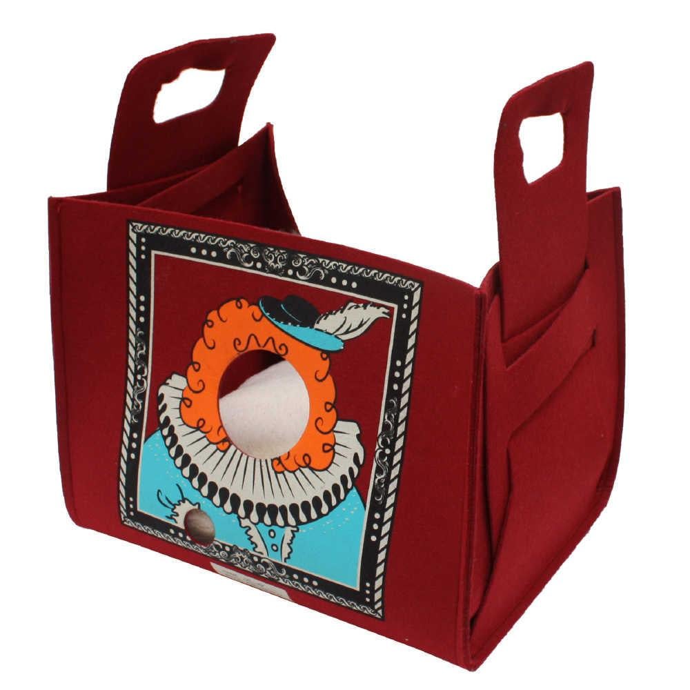 Лежак-сумка для кошек Croci Popcat King Bordeaux 35x25x30 см Бордовый