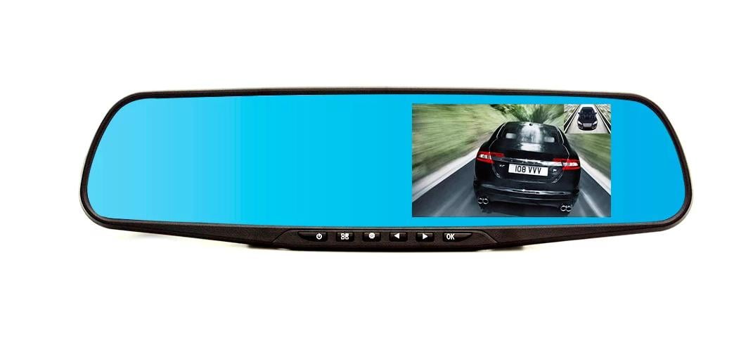 Відеореєстратор дзеркало Vehicle Blackbox DVR з камерою заднього виду Full HD екран 4,3"
