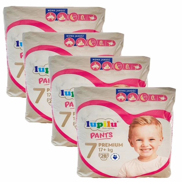 Підгузки-трусики дитячі Lupilu Premium 7 17+ кг 112 шт. (104814139)