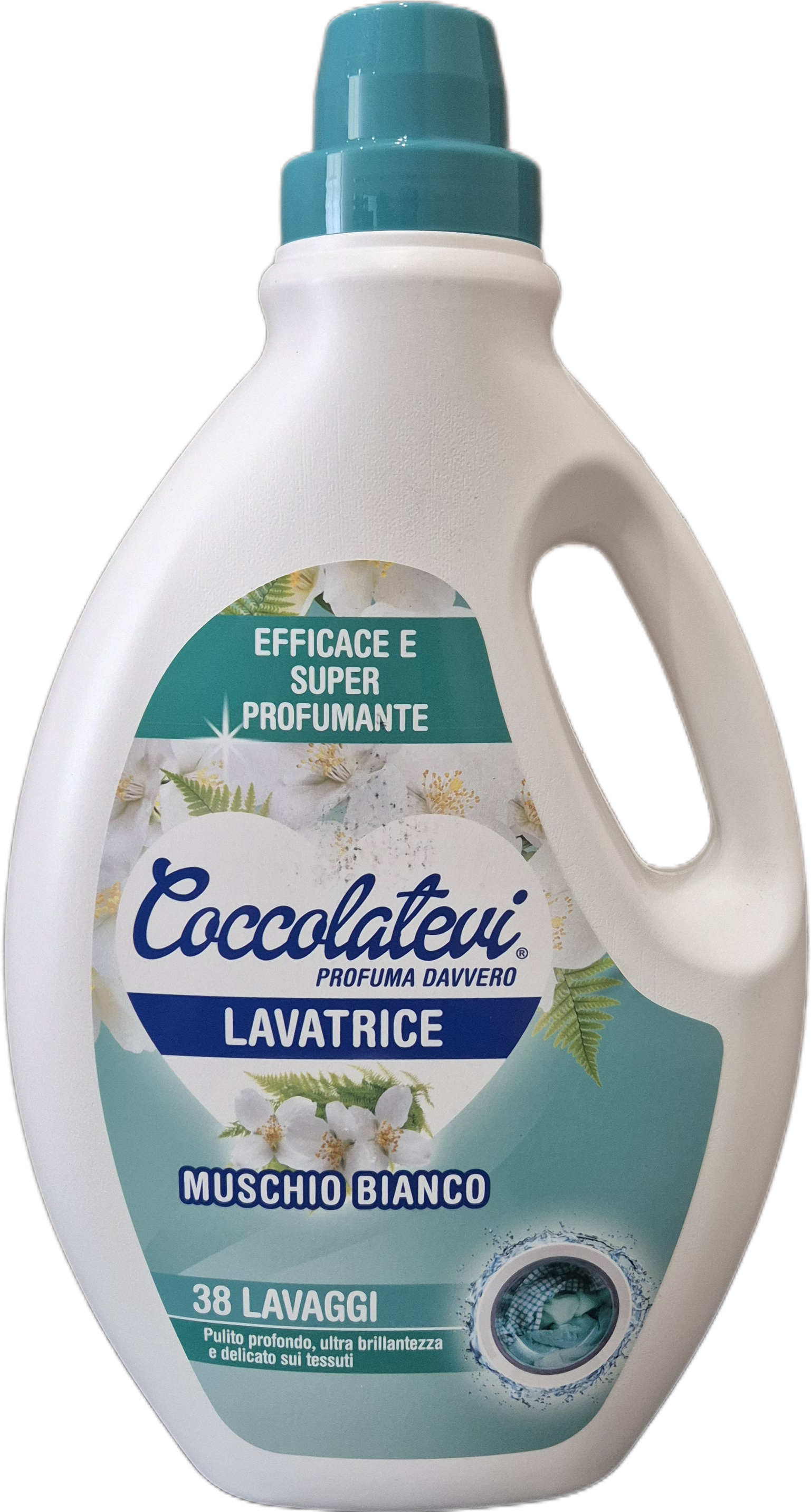 Гель для стирки белых и цветных вещей Coccolatevi Muschio Bianco 1,52 л (35965810)