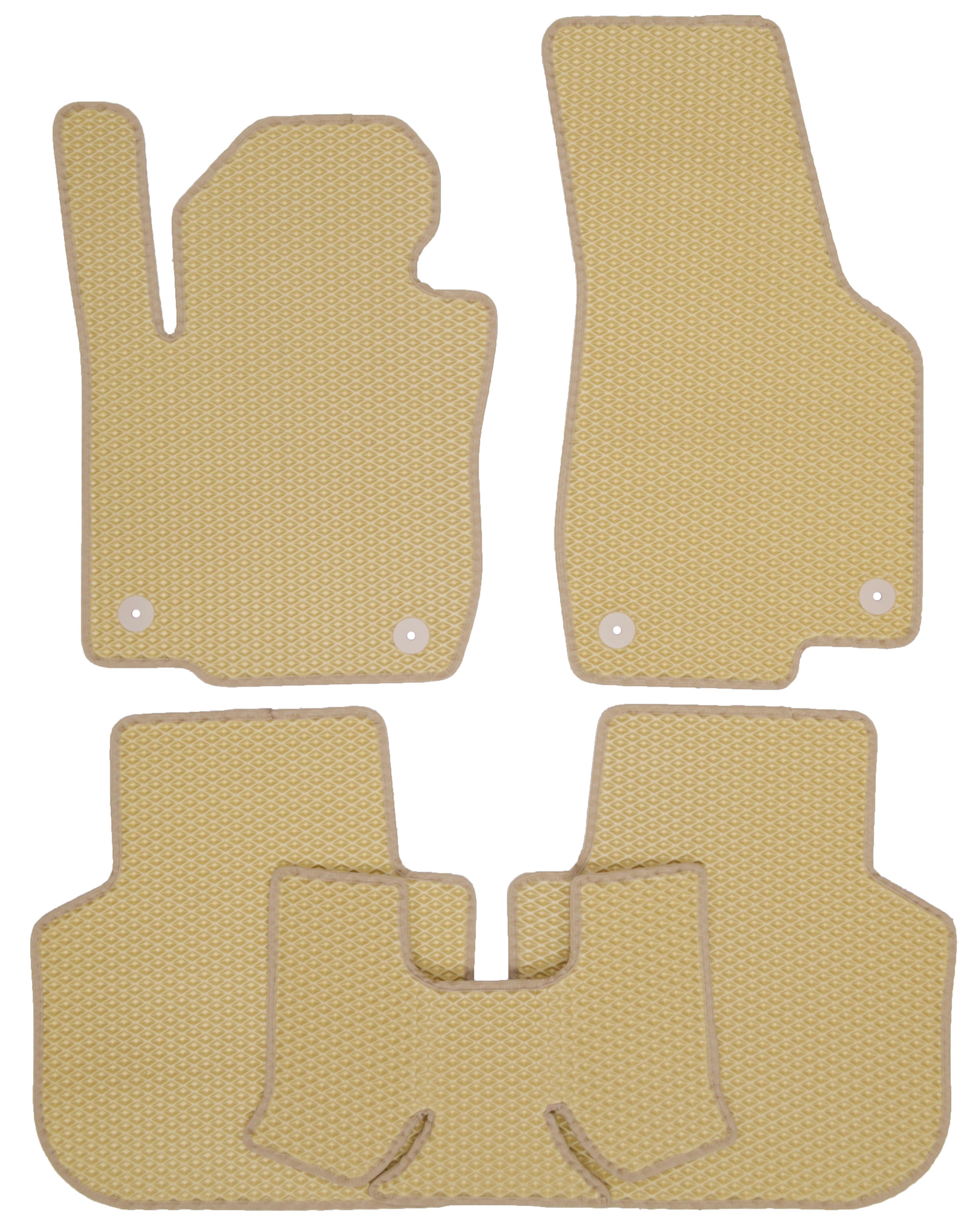 Коврики в салон для Volkswagen Passat USA '2011-2019 EVA-полимерные Бежевый (160180)