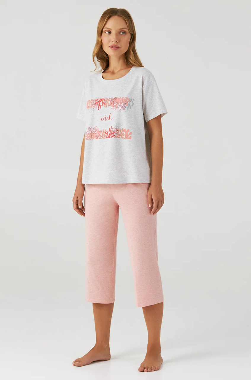 Пижама женская Ellen CORAL 2990/07/01 S Серый (31328930)