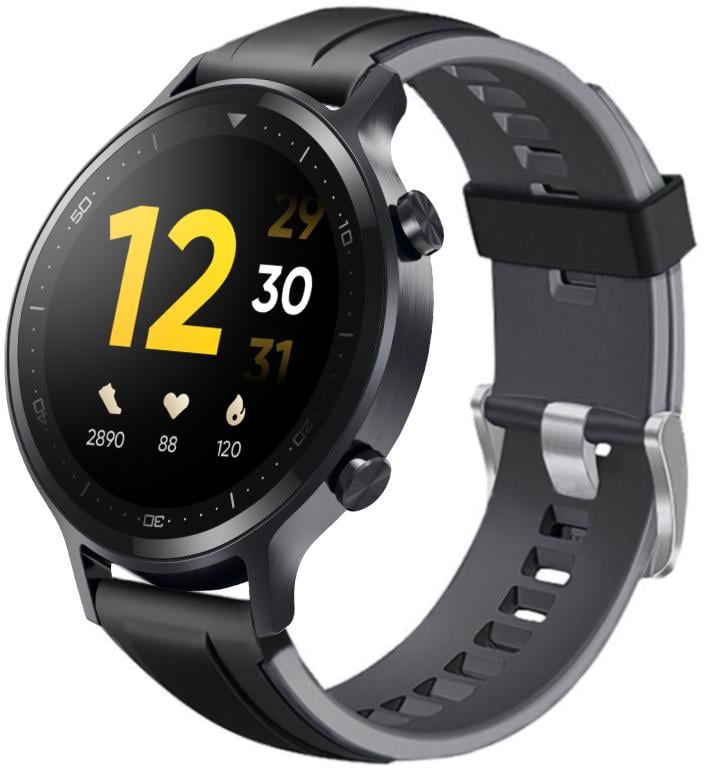 Ремешок Coholl для Realme Watch S 22 мм (22643) Black Grey (22643-53)