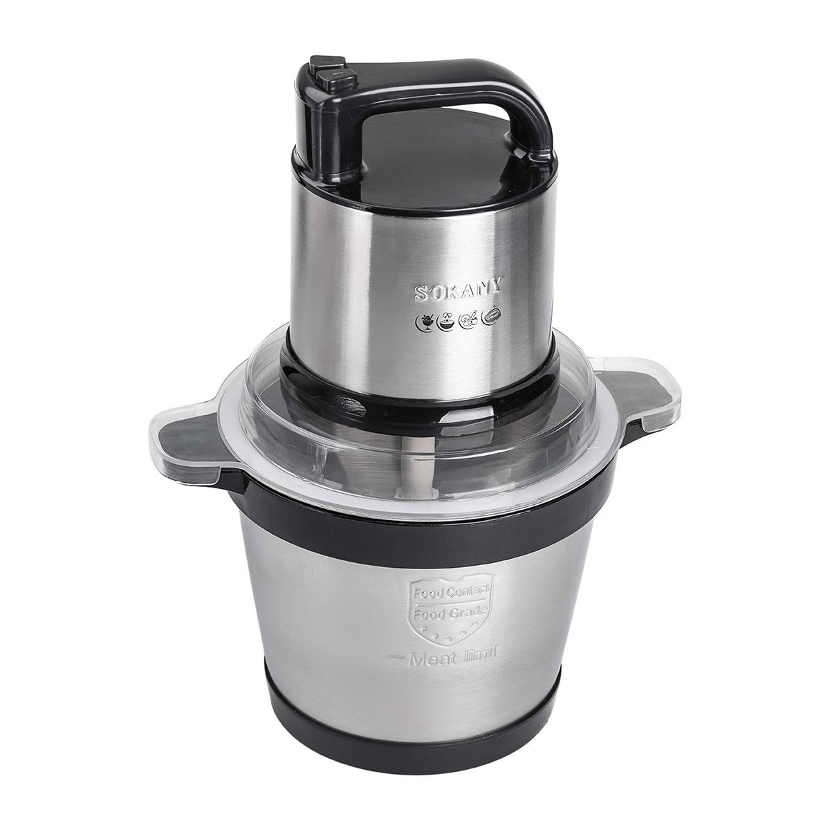 Измельчитель кухонный Sokany SK-7028 с чашей 3,5 л Сталь (27968918)