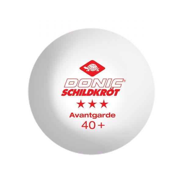 М'ячі для настільного тенісу Donic EXCLUSIVE Advantgarde 3* 40+ 6 шт. White/Orange - фото 3