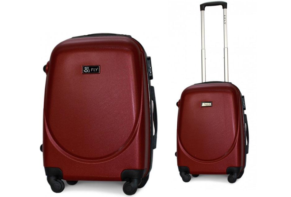 Чемодан пластиковый Fly 310 S на 4 колесах Бордовый (CEKRBFL310SM4BOD) - фото 4 Чемодан пластиковый Fly 310 S на 4 колесах Бордовый (CEKRBFL310SM4BOD) - фото 4