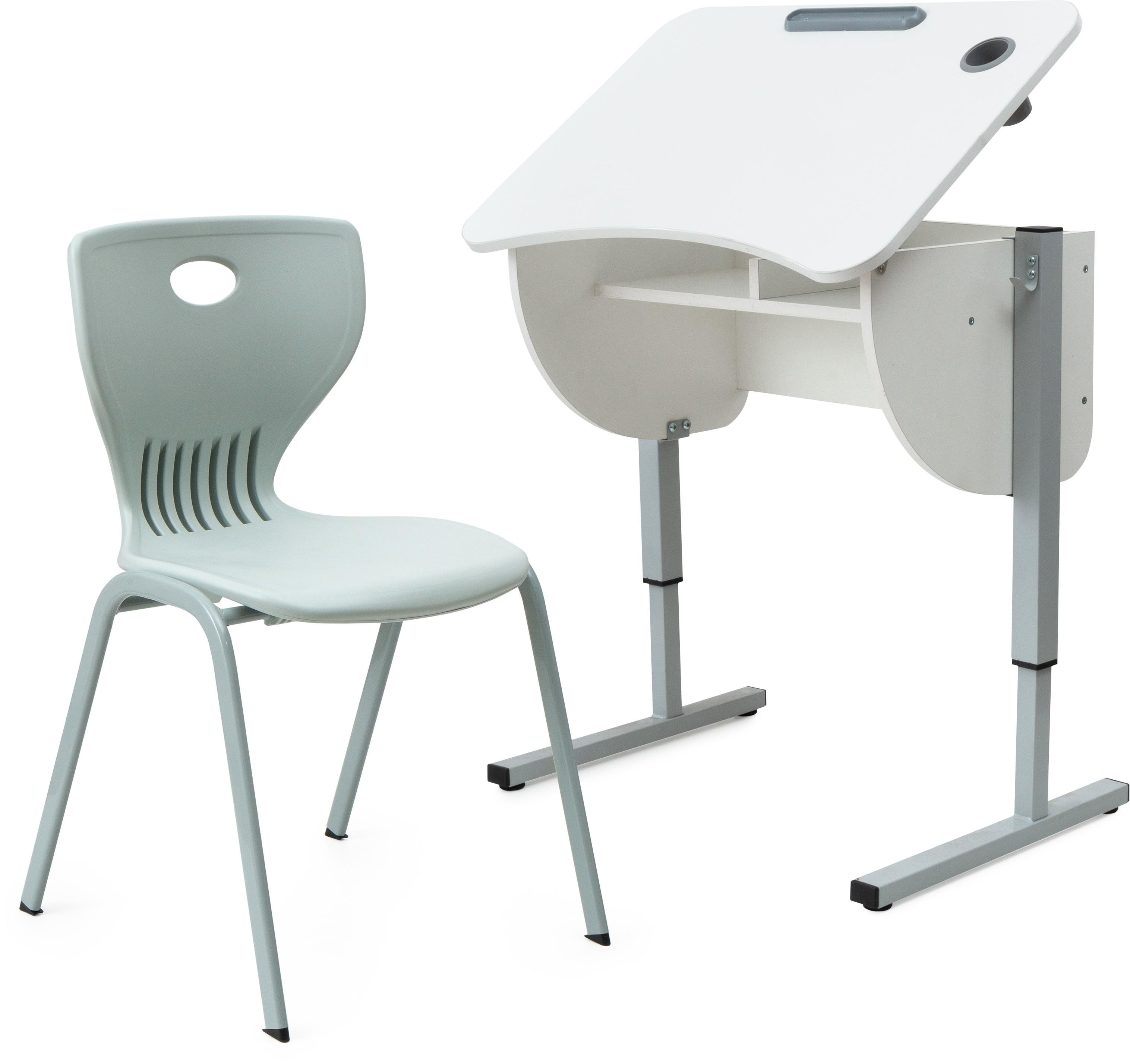 Комплект шкільний SECTOR парта Розумка та стілець ST1 GR (25892879) - фото 3 Комплект шкільний SECTOR парта Розумка та стілець ST1 GR (25892879) - фото 3