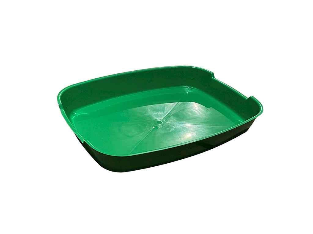 Туалет для животных ZOO SET без сетки маленький 37х28х6 см Зеленый (881101)