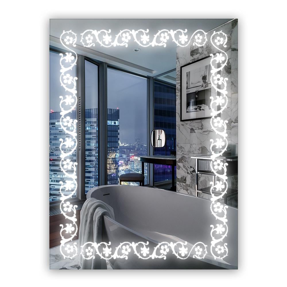 Зеркало с LED подсветкой 600х800 мм (SR-007) Зеркало с LED подсветкой 600х800 мм (SR-007)