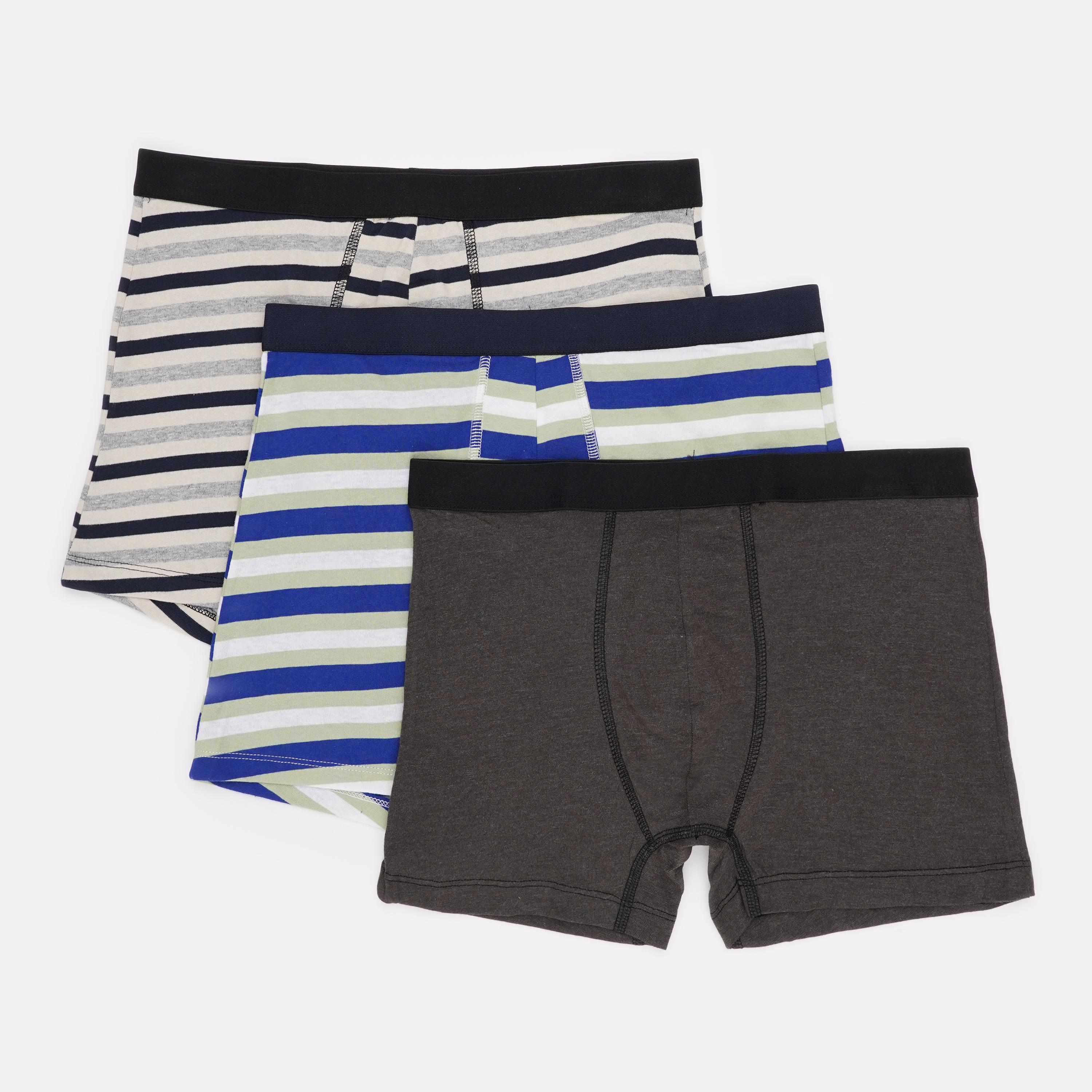 Труси Basic Collection 3 шт. M Бежевий/Хакі (1438090314)