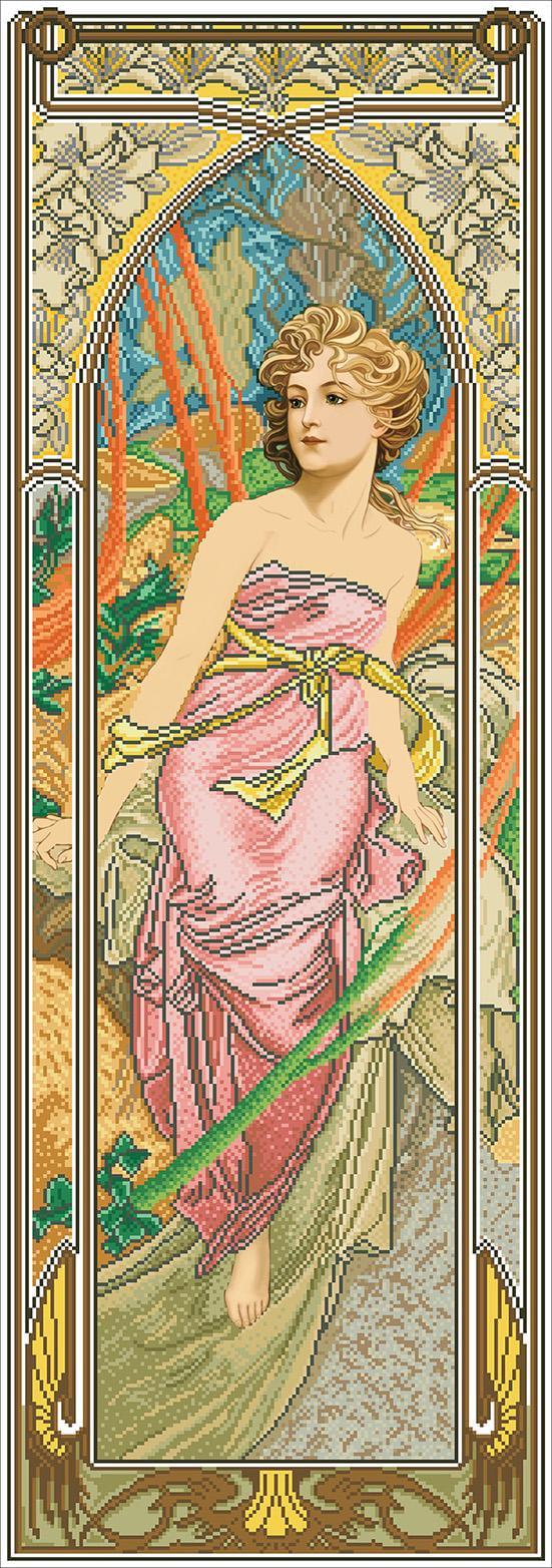 Набор для вышивки бисером Утреннее пробуждение 31,54х91,02 см (ФРПн)