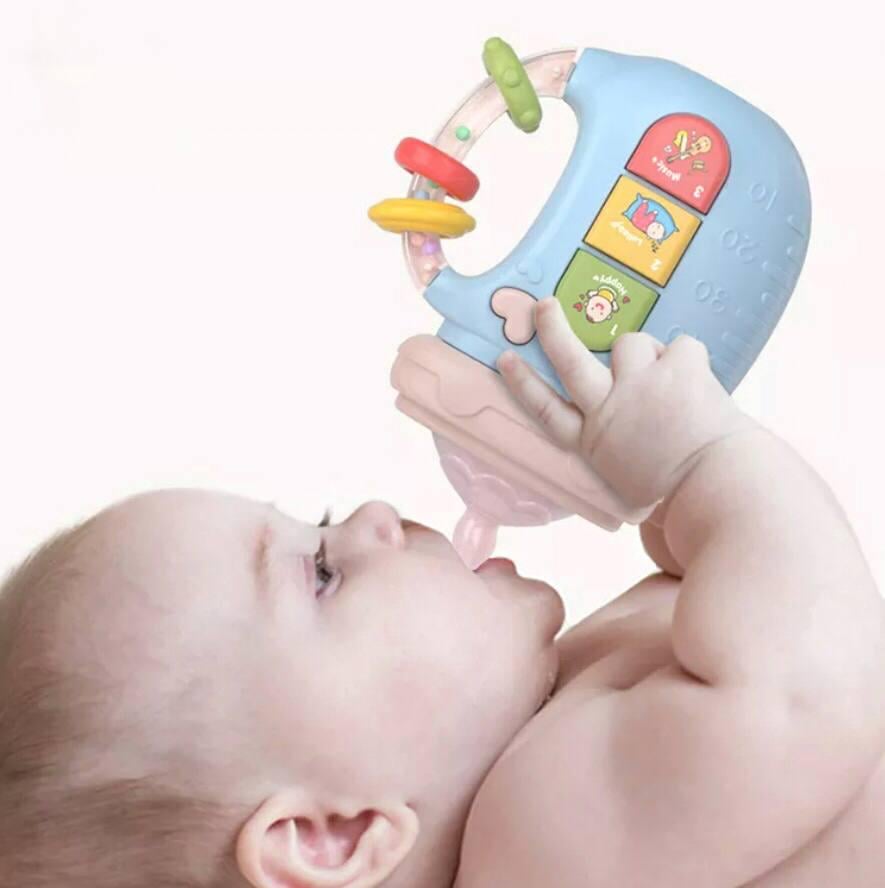 Игрушка развивающая музыкальная бутылочка-телефон 5в1 Голубой (10187) - фото 3 Игрушка развивающая музыкальная бутылочка-телефон 5в1 Голубой (10187) - фото 3