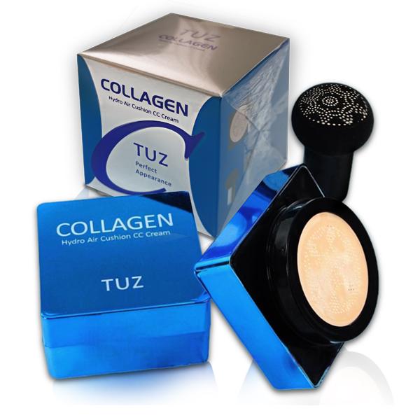 Тональный крем-кушон для лица со спонжем TUZ Collagen Hydro Air Cushion CC Cream 15 г №2