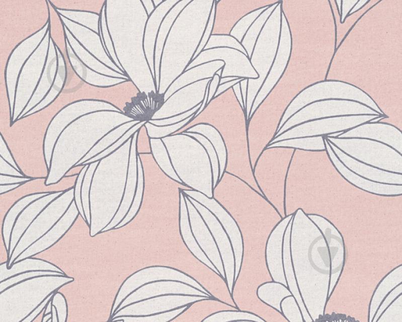 Флизелиновые обои A.S.CREATION URBAN FLOWERS 32795-2 Белые-Розовые