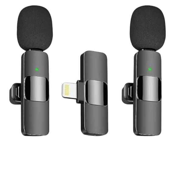 Микрофон для iPhone мини с шумоподавлением для интервью беспроводной петличный